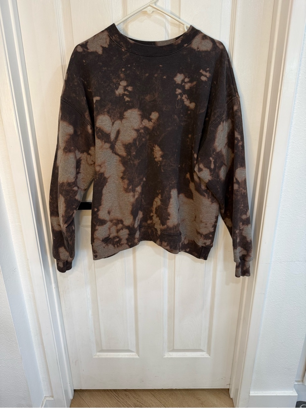 Custom Bleach Tie Dye Hanes EcoSmart Sweatshirt